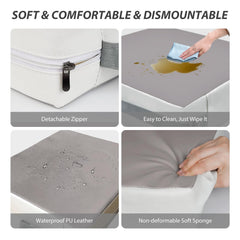 KAGIWEI booster seat waterproof fabric wipes clean after meals.