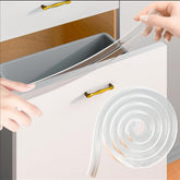 Kaiferty cabinet edge protector clear on door guards against scratches with soft PVC protection.