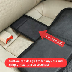 Kaiphy three pockets car seat protector keeps baby items organized