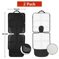Kaiphy-xl-large-seat-cover-black fits child seats and guards against messes on long drives.