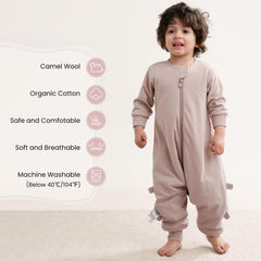 Kaiya Baby sleep sack chest temperature sticker shows warmth guidance