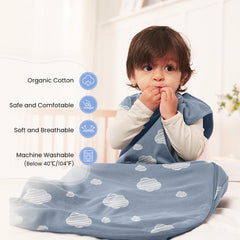 Kaiya Baby sleeping bag chest temperature sticker demonstrates warmth awareness