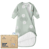 Kaiya Baby sleeping bag fabric closeup with organic cotton feel and breathable softness.