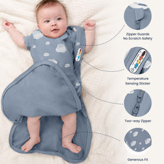 Kaiya Baby sleeping bag secure neckline to prevent slips and scratches
