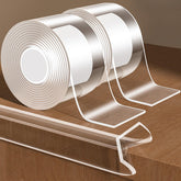 KAIYUER edge protector clear strip viewed flat on furniture edge for seamless safety.