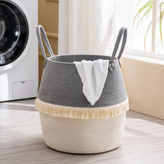 KAKAMAY multi-purpose storage basket in living room decor use.