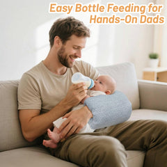 KAKIBLIN pillow measures 23x21 cm for a relaxed feeding position and easy latching.