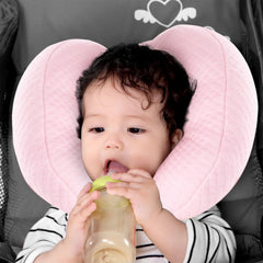 KAKIBLIN baby head pillow in stroller setting supports neck on outings.