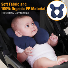 KAKIBLIN baby head pillow offers ultimate support for tiny sleepers on trips.