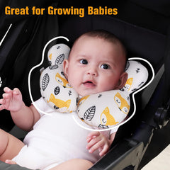 KAKIBLIN baby neck pillow in-stroller demonstrates portable comfort.