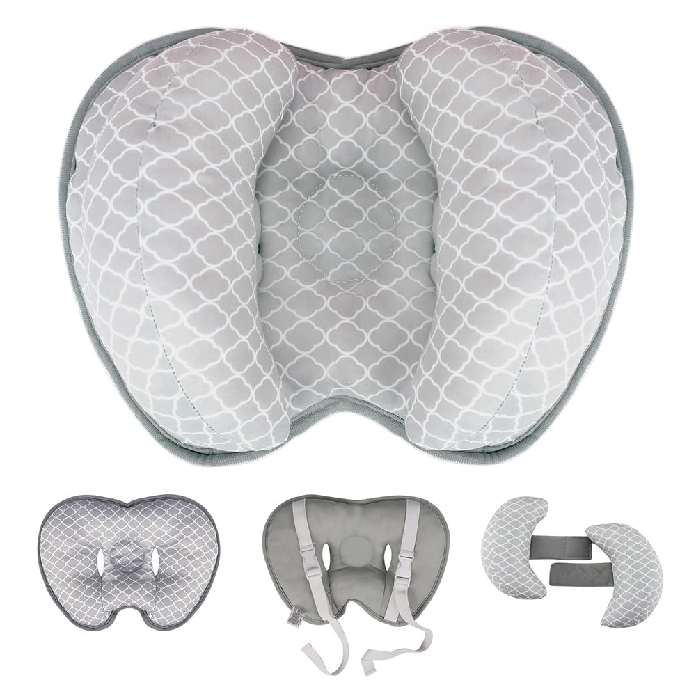 KAKIBLIN baby neck pillow travel 2in1 provides stable head support for infants