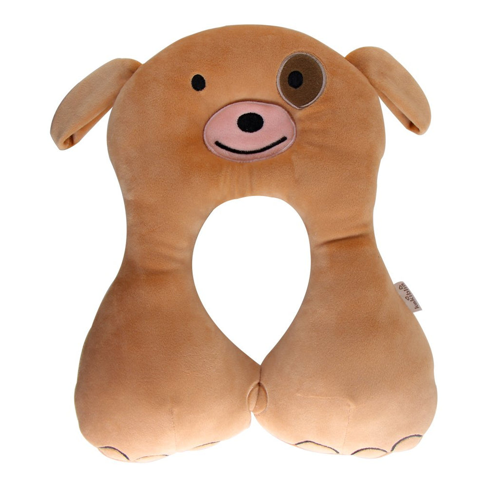 KAKIBLIN baby neck pillow upgraded design close-up shows soft PP cotton for head support on the go.
