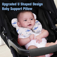 KAKIBLIN lightweight travel pillow is easy to carry in car seats, strollers, and swings.