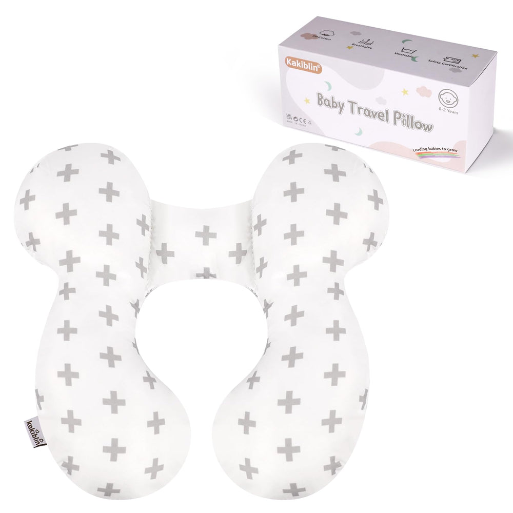 KAKIBLIN Twig baby travel pillow front view enhances gentle head support on the go