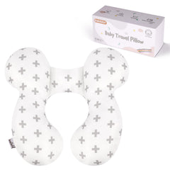 KAKIBLIN Twig baby travel pillow front view enhances gentle head support on the go