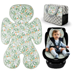 KAKIBLIN Car Seat Cooling Pad front view emphasizes double-sided comfort for babies