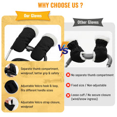 KAKIBLIN hand muff design with adjustable thumb and Velcro for secure grip.