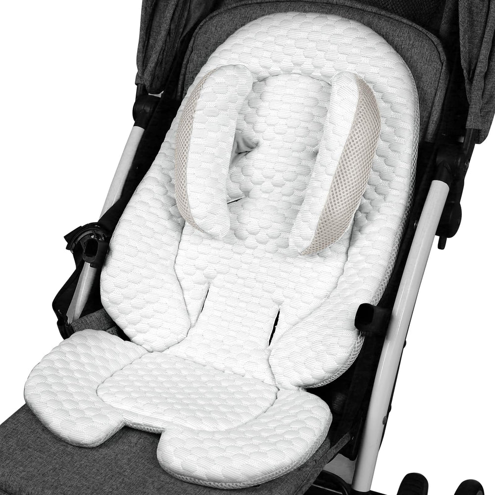 KAKIBLIN infant car seat insert front view for all-day comfort and secure fit.