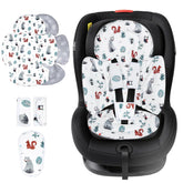 KAKIBLIN infant seat insert provides thick head support for newborns during car rides.