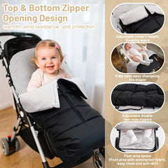 KAKIBLIN stroller footmuff interior-coral-velvet delivers ultra-soft warmth.