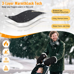 KAKIBLIN universal quick-attach system secures to most strollers in seconds.