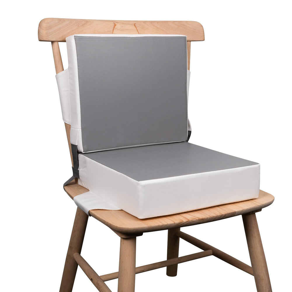 Kalawen booster seat side view shows stable dining for toddlers.