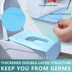 Kalkehay toilet seat cover adhesive tabs demonstrate non-slip stability