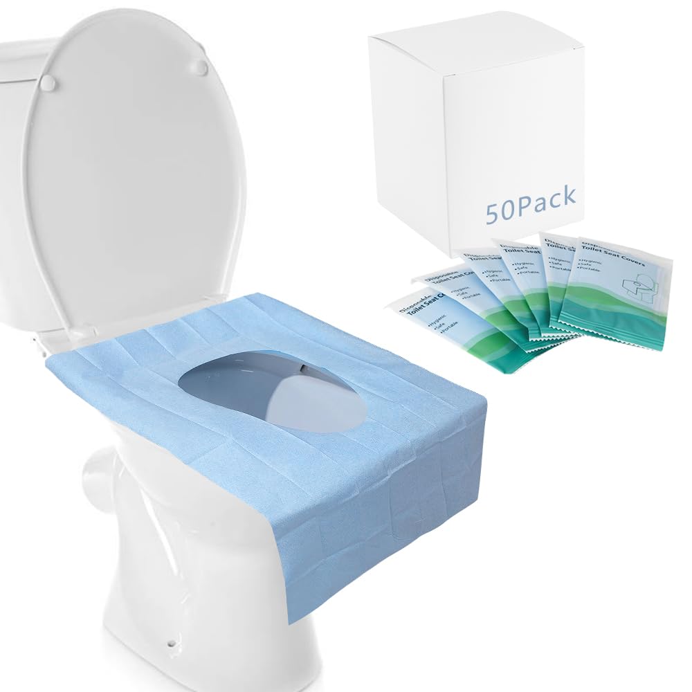 Kalkehay toilet seat cover 50-pack in packaging for on-the-go hygiene in public restrooms
