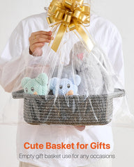 KALLAX small woven basket closeup cotton rope reveals durable texture
