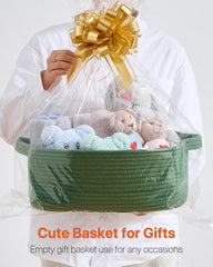 KALLAX basket closeup rope highlights soft cotton texture ideal for gentle storage.