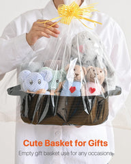 KALLAX cosmetics-storage basket neatly corrals toiletries, keeping vanity tidy and accessible
