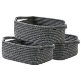 KALLAX small woven basket front view highlights compact storage for shelves