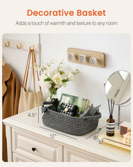KALLAX small woven basket multi-pack on shelf enhances organization