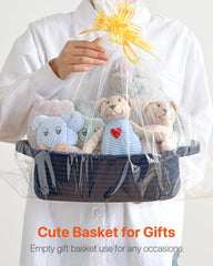 KALLAX small-woven-basket nursery organizer stores baby essentials neatly