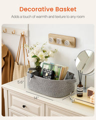 KALLAX small woven basket on a shelf offering extra storage and tidy display.