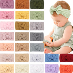 Kangaroo baby headbands 4in bows for gentle, comfortable everyday wear