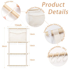 Kangaroo headbands hook stores two bows per hook for quick outfit matching.