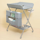 KARAOK foldable changing table with wheels for easy transport and secure placement