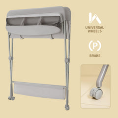 KARAOK portable changing station folds for easy storage and travel.