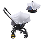 Kaseeous baby car seat sunshade cover protecting from sun and bugs