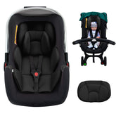 Kaseeous infant car seat insert with dual headrests for growing babies.