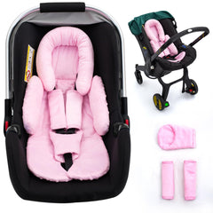 Kaseeous infant seat insert head support keeps tiny head steady and comfy on car rides.