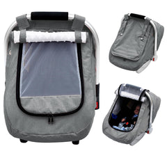 Kaseeous waterproof baby car seat cover protecting from rain during travel