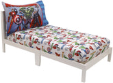 KASIYLUX Avengers toddler sheet set front view, soft microfiber for easy care