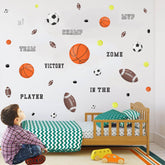 Kasubeso sports wall decals soccer ball for an energetic kids' room decor boost.