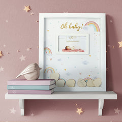 Kate Aspen Boho Rainbow ultrasound photo frame fits 3x5 image