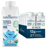 Kate Farms Sole Source Vanilla packaging offers convenient plant-based nutrition for kids.