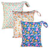 Kawigo wet dry bag floral 3L09 front view shows durable waterproof fabric
