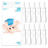 Kaxmyt baby gas-relief soft-tip insertion demonstrates easy, comfortable administration.
