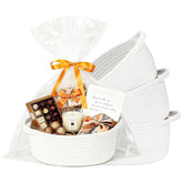 KCKLYY gift basket empty 4-pack ready for personalized gift presentation